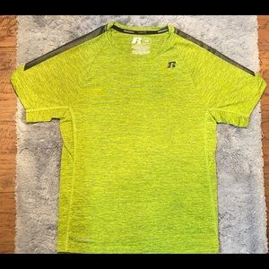 Russell lime green dri power 360 boys size L (10/12)